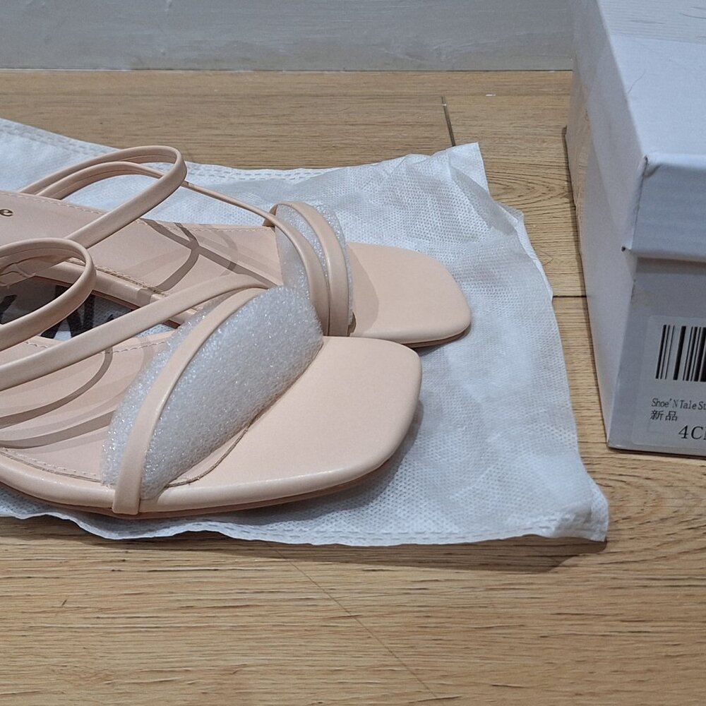 Shoe N Tale Khaki Sandal low heel